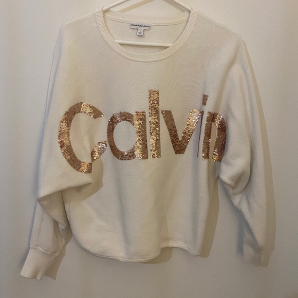 Calvin Klein White Sweater / Jumper - Picture 1 of 4
